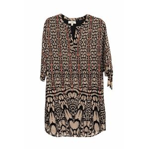 Umgee Geometric Print Tunic Dress – Size Medium – Oversized Fit